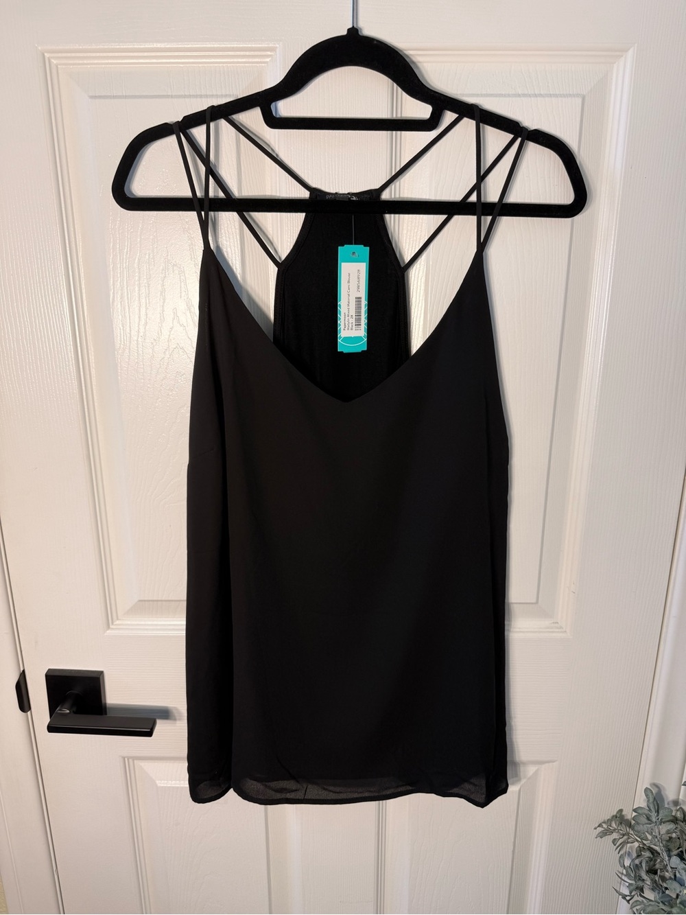 Papermoon Black Strappy Camisole Tank